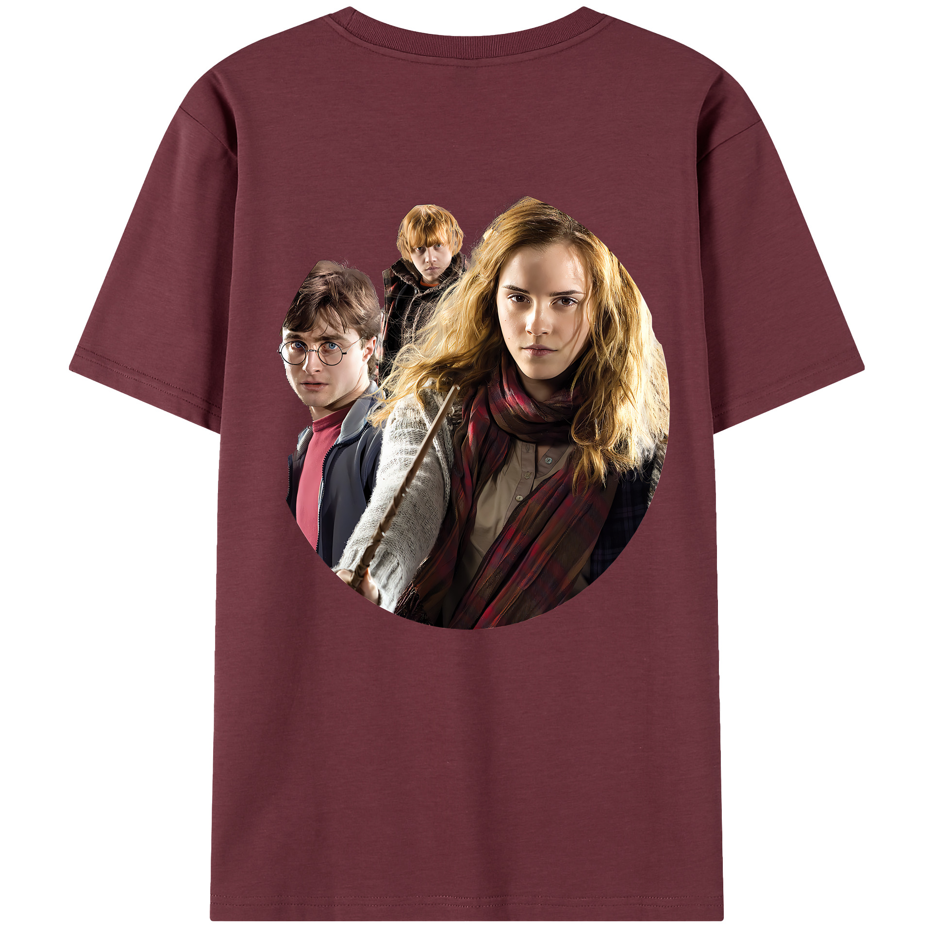 （画像用） Harry Potter ハリー・ポッターシリーズ 綿100％半袖Tシャツ（背面プリント）